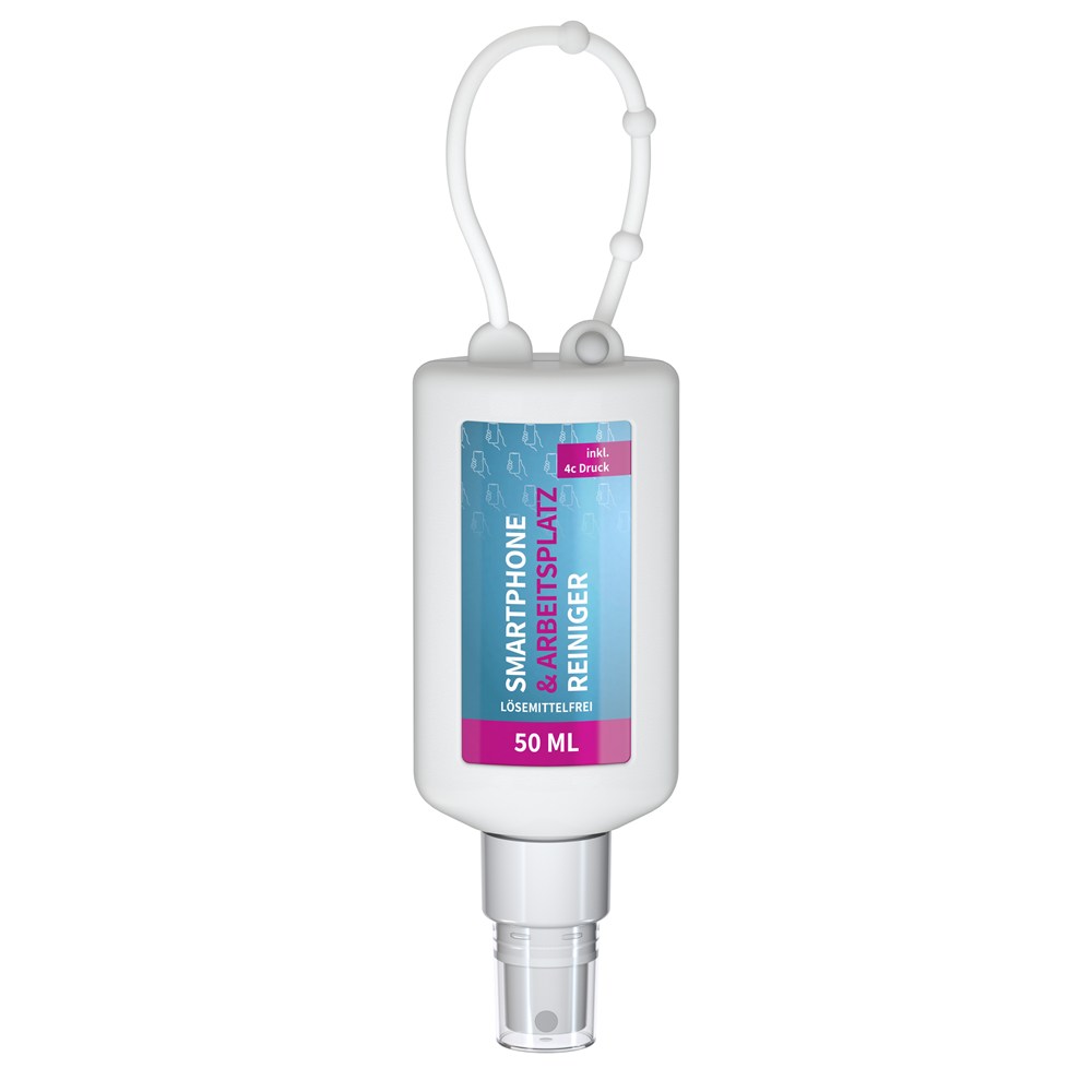 Bild Smartphone & Arbeitsplatz-Reiniger, 50 ml Bumper rot, Body Label (R-PET)