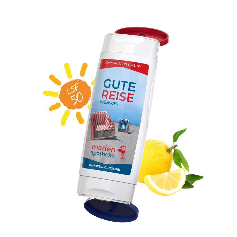 Bild DuoPack Sonnenmilch LSF 50 (sens.) + Handreinigungsgel (2 x 50 ml), BL