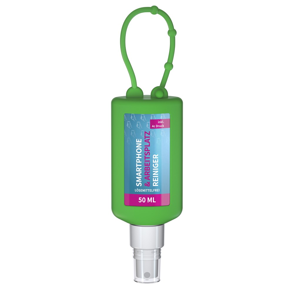 Bild Smartphone & Arbeitsplatz-Reiniger, 50 ml Bumper rot, Body Label (R-PET)