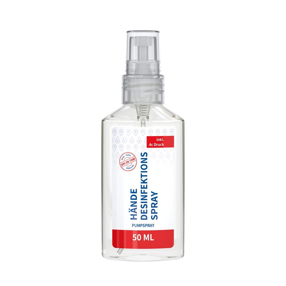 Bild Hände-Desinfektionsspray (DIN EN 1500), 50 ml, Body Label (R-PET)