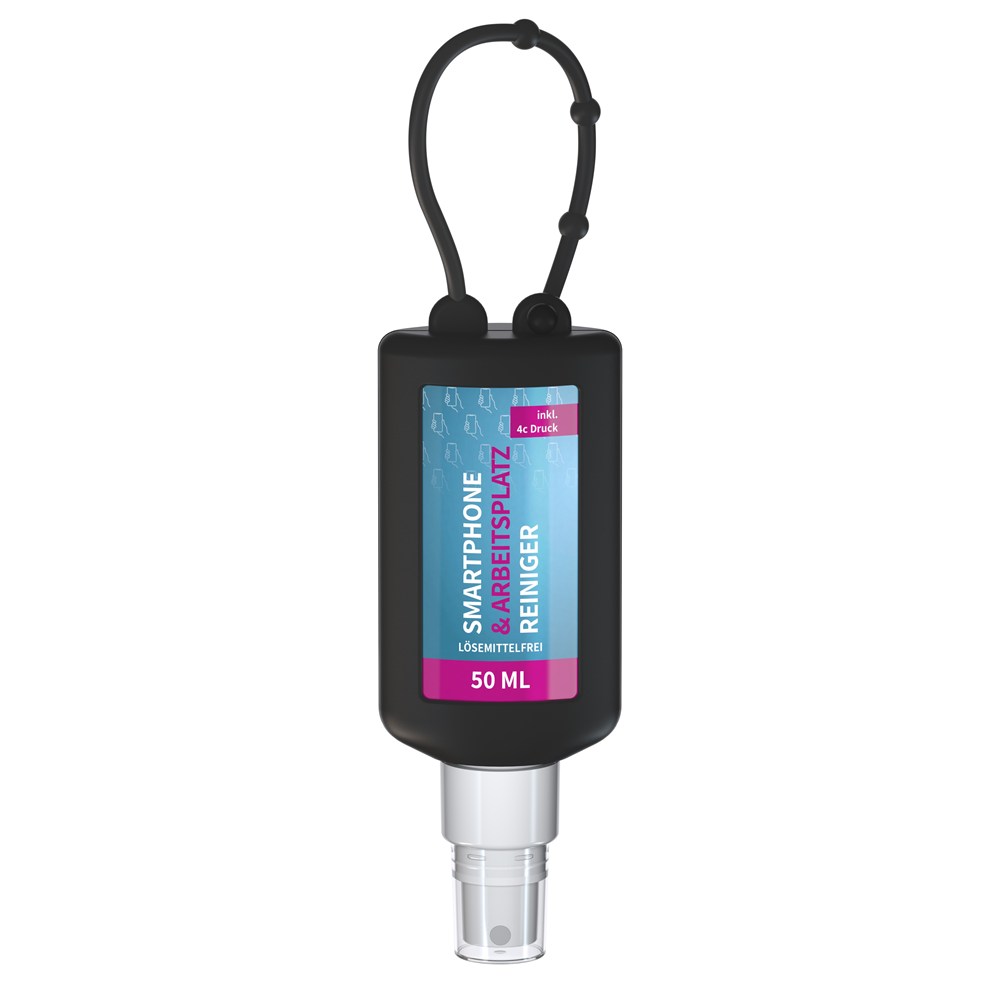 Bild Smartphone & Arbeitsplatz-Reiniger, 50 ml Bumper rot, Body Label (R-PET)