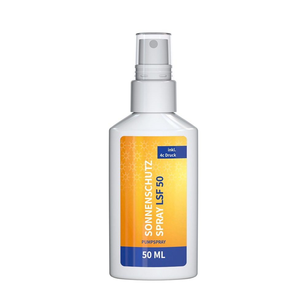 Bild Sonnenschutzspray, (LSF 50) 50 ml, Body Label (R-PET)
