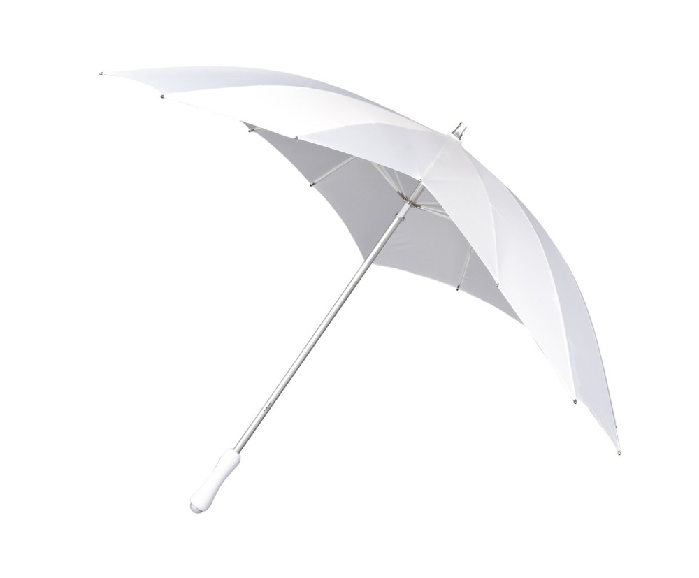Falcone - Hartvormige paraplu registered design - Handopening - Windproof -  110 cm - Wit