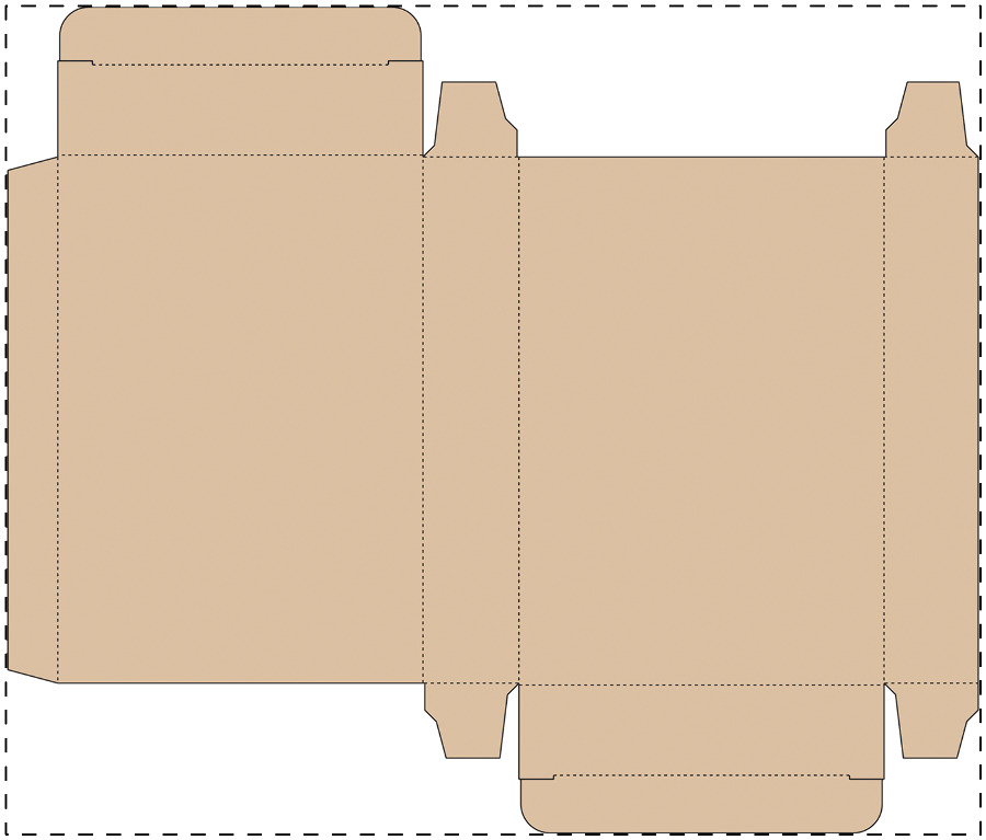 Aangepaste kraft kartonnen doos
