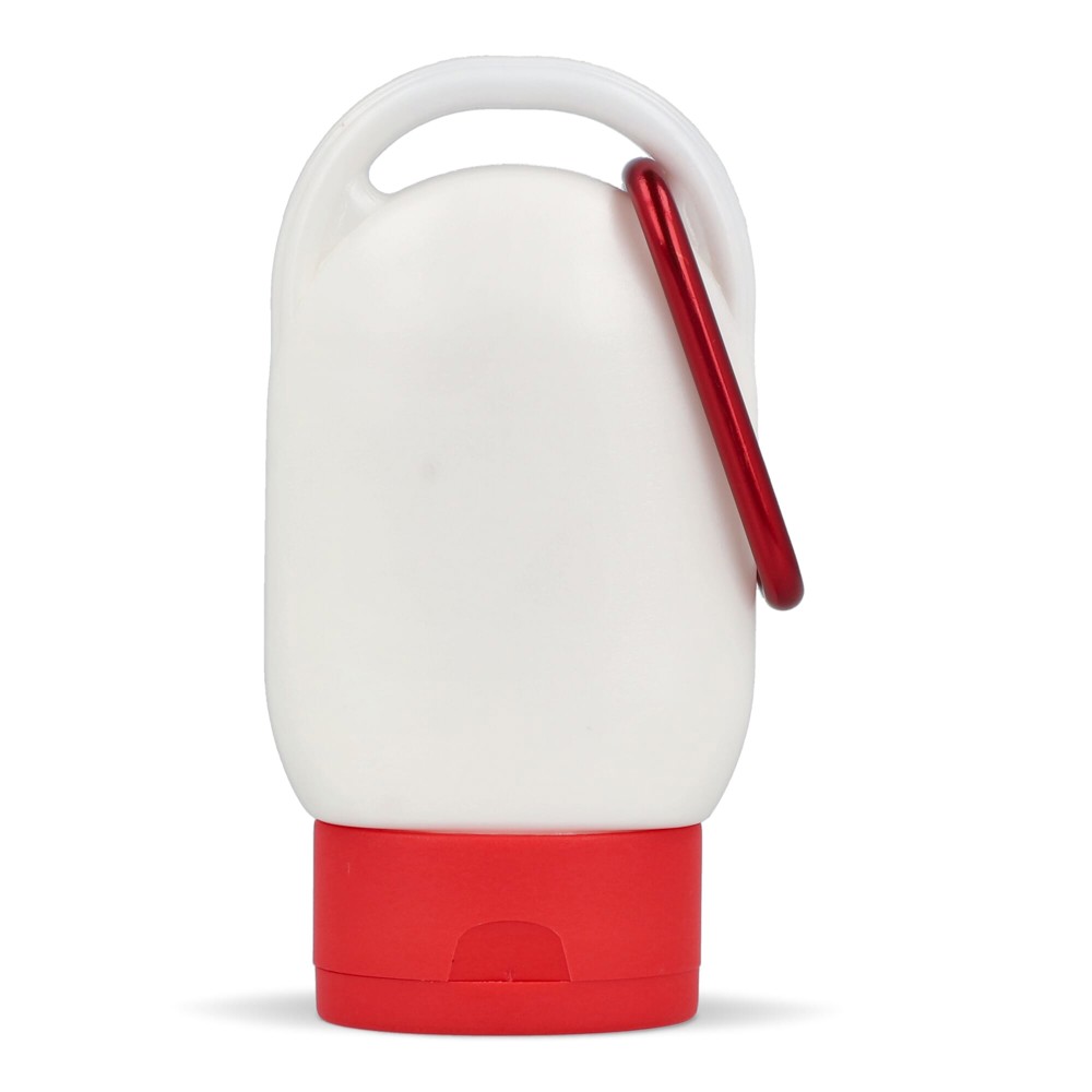 Bild Sonnenschutzlotion mit Karabiner SPF30 aus recyceltem Material 30ml