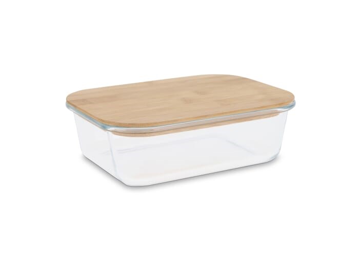 Bild Lunchbox aus Glas mit Bambusdeckel