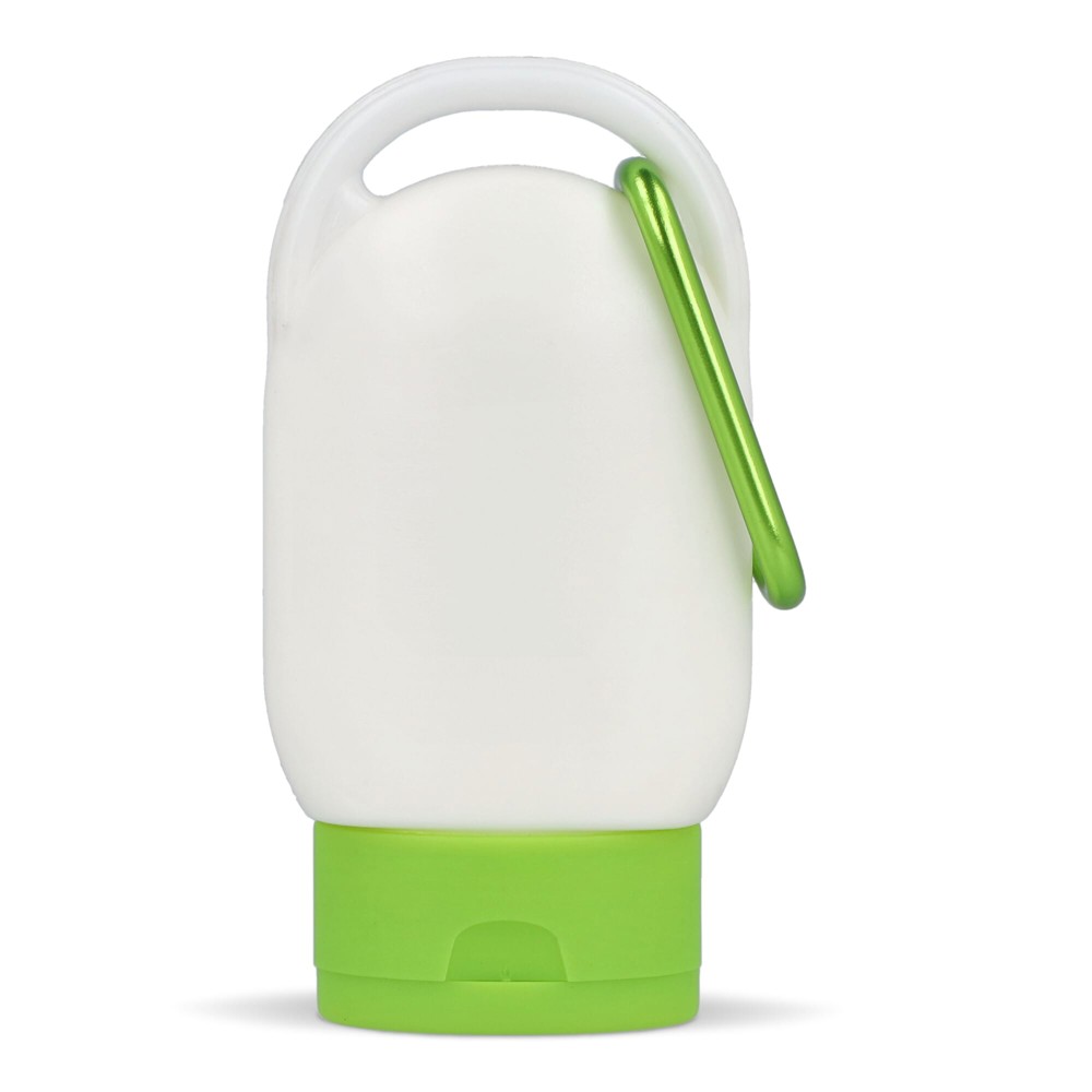 Bild Sonnenschutzlotion mit Karabiner SPF30 aus recyceltem Material 30ml