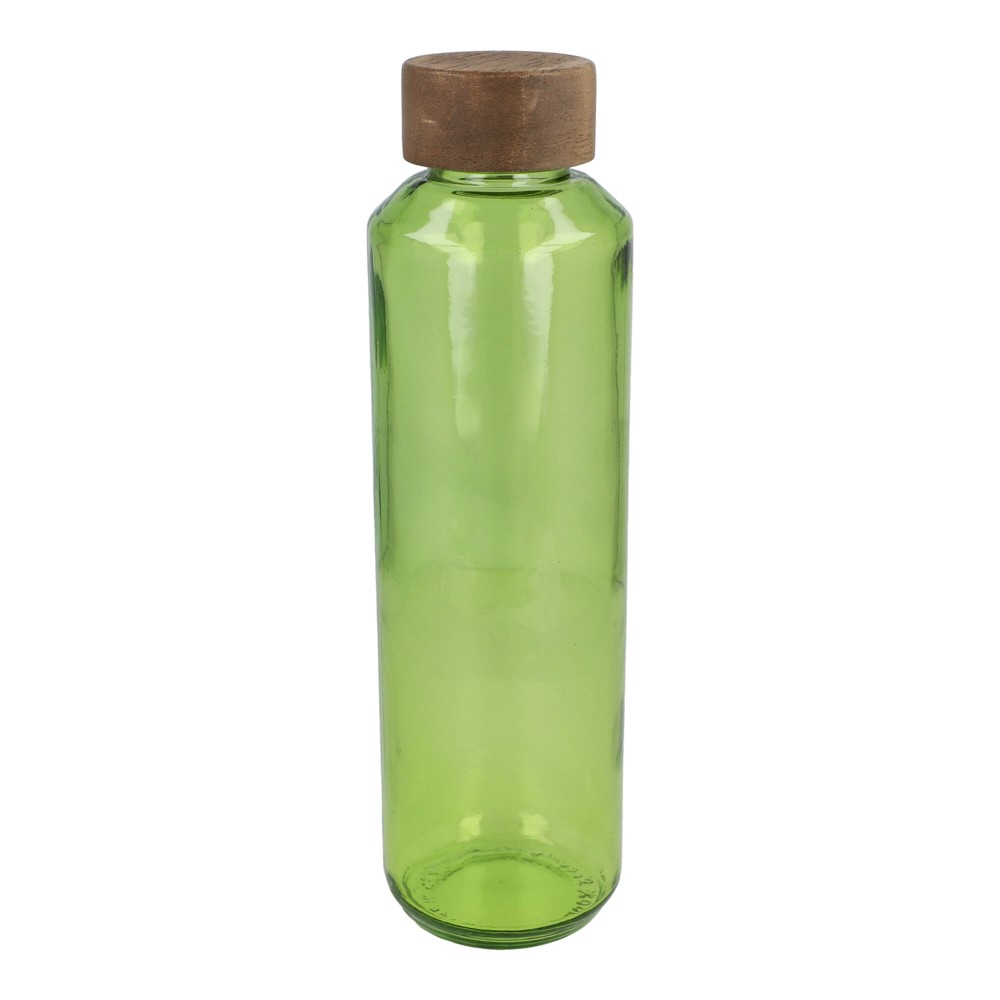 Bild InSideOut Recycelte Glaswasserflasche ReuuZ mit Holzverschluss 650 ml
