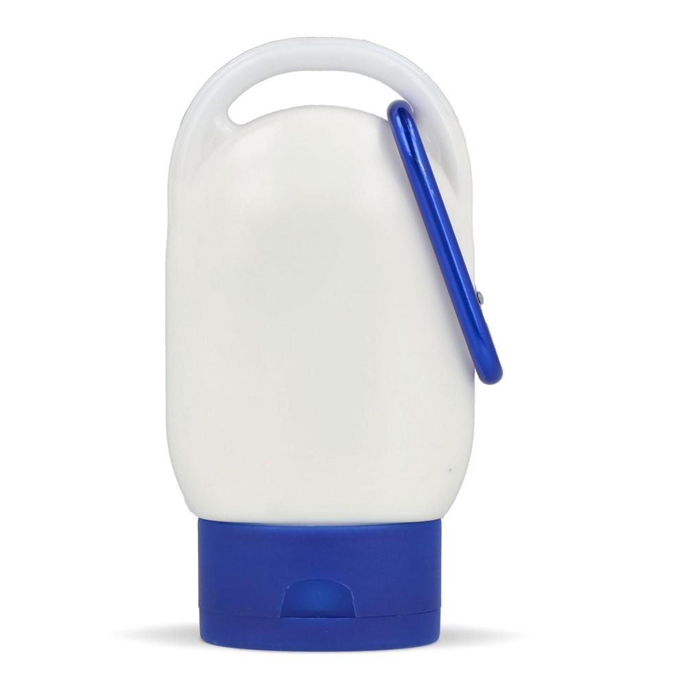 Bild Sonnenschutzlotion mit Karabiner SPF30 aus recyceltem Material 30ml
