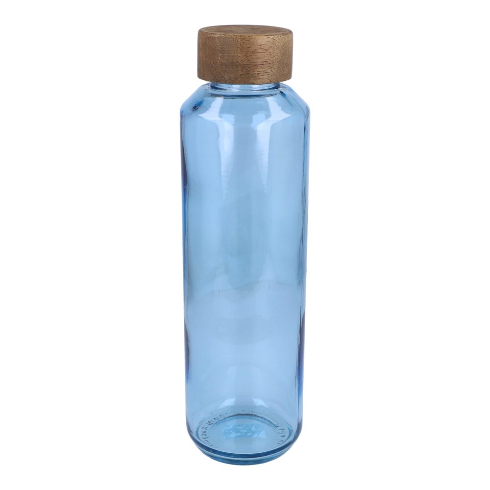 Bild InSideOut Recycelte Glaswasserflasche ReuuZ mit Holzverschluss 650 ml
