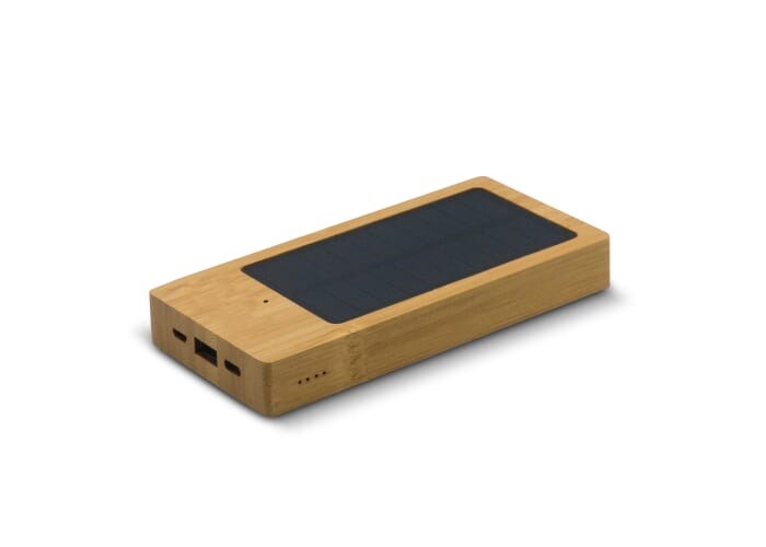 Bild Solar Powerbank Bambus 8.000mAh