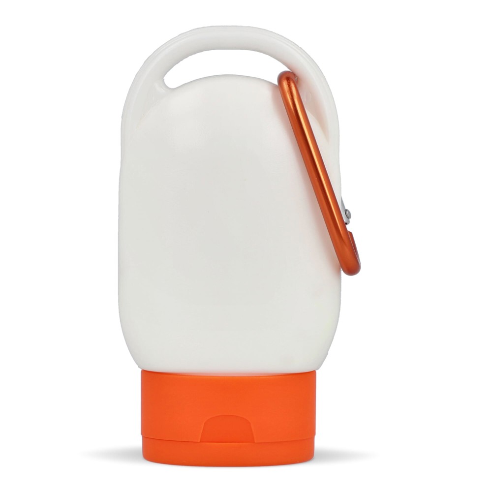 Bild Sonnenschutzlotion mit Karabiner SPF30 aus recyceltem Material 30ml