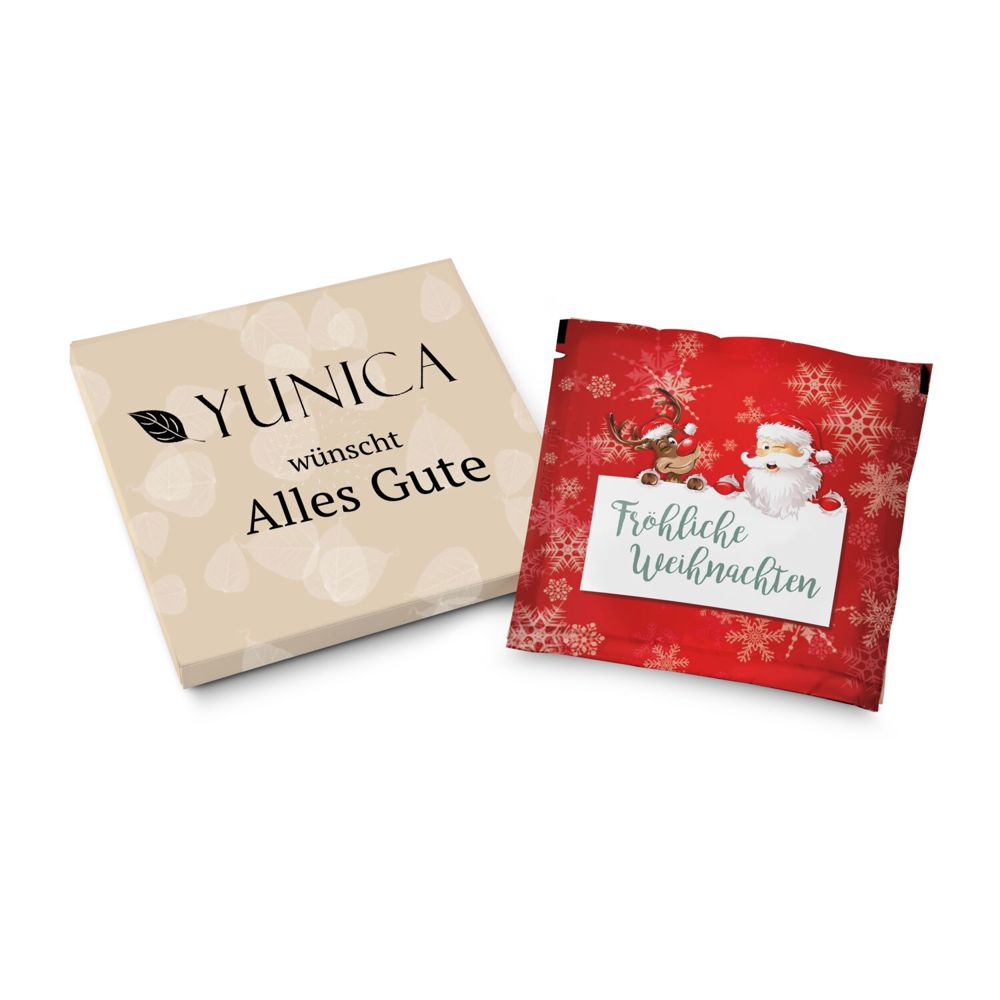 Bild Badesalz Sachet im individuellen Mäppchen, Motiv: Fröhliche Weihnachten