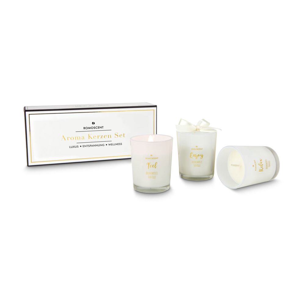 Bild ROMOSCENT® Aromakerzenset Vanille