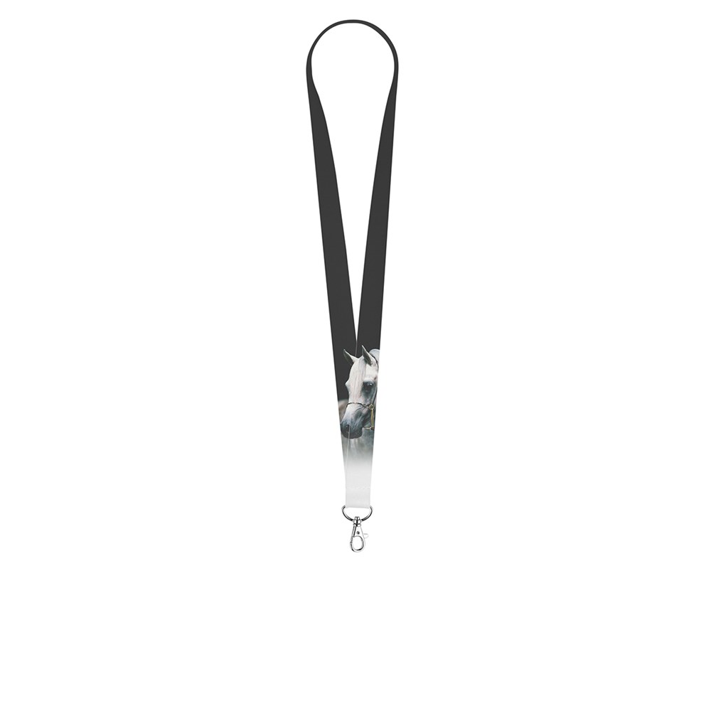 Bild Schlüsselband/Lanyard "Transfer" mit Karabinerhaken, Bandbreite 20 mm